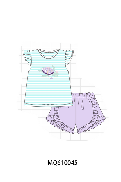 Blue stripe turtle applique collection - ETA: May (Closes 11/01)