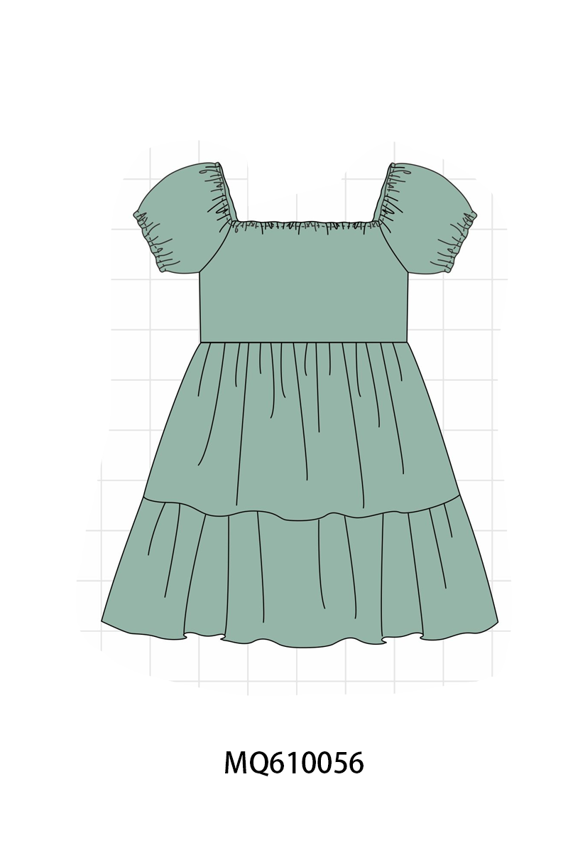 Multicolored tiered puff dress - ETA: May (Closes 11/01)