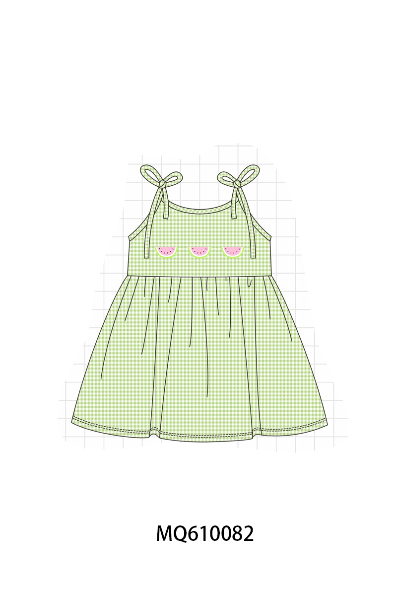 Green gingham watermelon embroidery collection - ETA: May (Closes 11/01)
