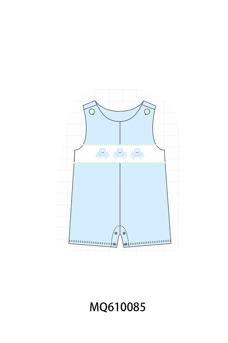 Blue&pink crab embroidery stripe collection - ETA: May (Closes 11/01)