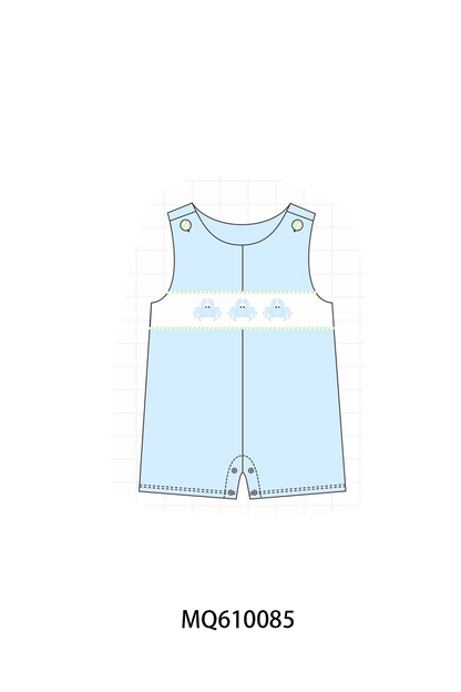 Blue&pink crab embroidery stripe collection - ETA: May (Closes 11/01)