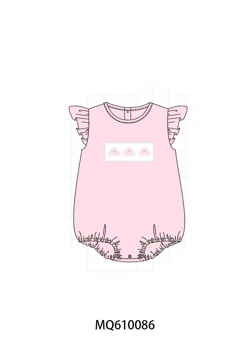 Blue&pink crab embroidery stripe collection - ETA: May (Closes 11/01)