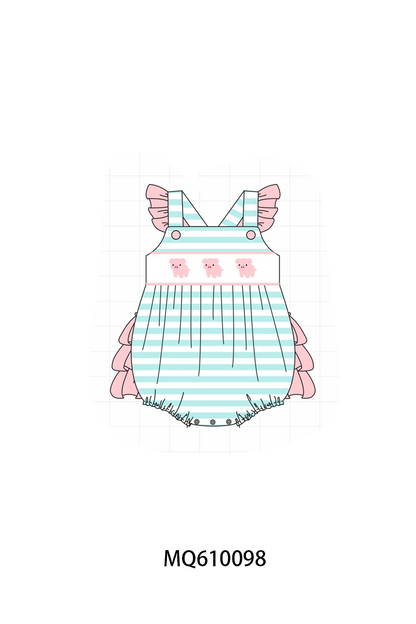 Pink piggy embroidery stripe collection - ETA: May (Closes 11/01)