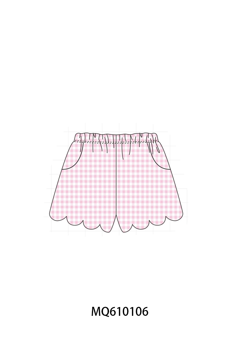 Muticolored gingham scalloped shorts collection - ETA: May (Closes 11/01)