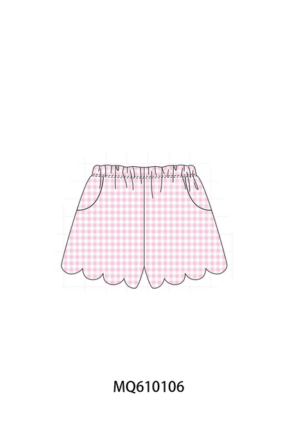 Muticolored gingham scalloped shorts collection - ETA: May (Closes 11/01)