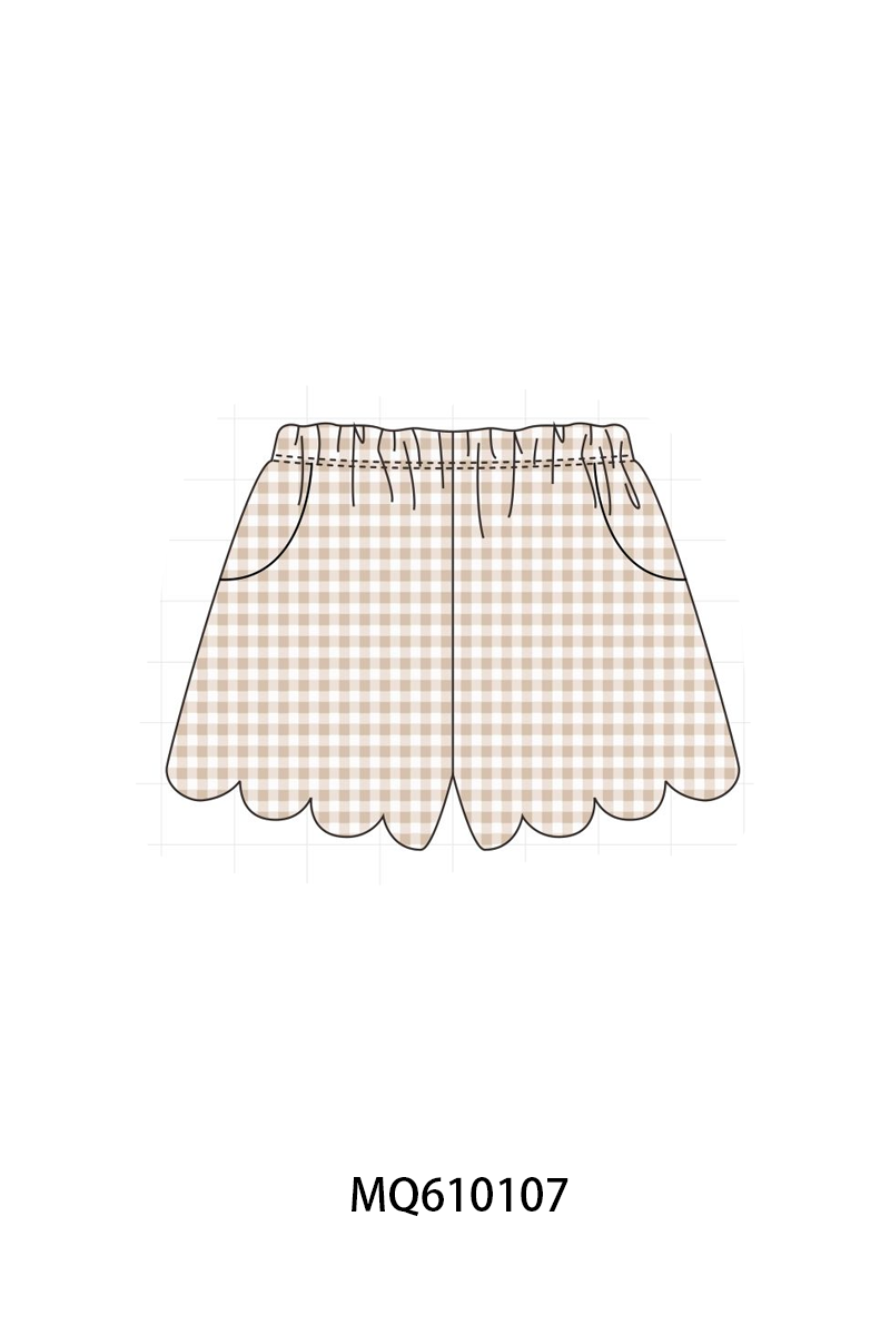 Muticolored gingham scalloped shorts collection - ETA: May (Closes 11/01)