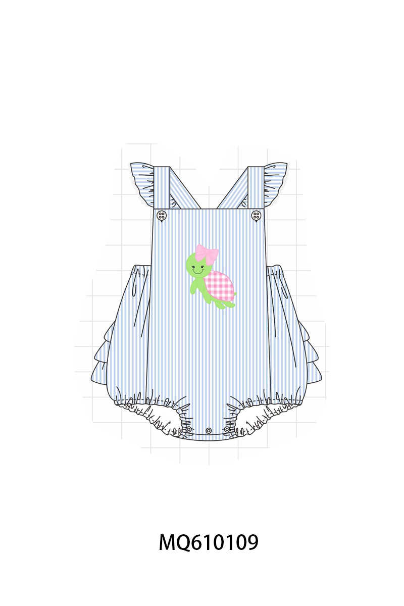 Blue stripe turtle applique collection - ETA: May (Closes 11/01)