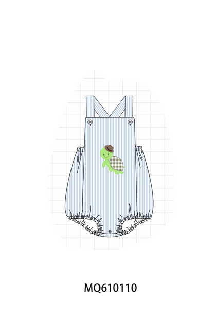 Blue stripe turtle applique collection - ETA: May (Closes 11/01)