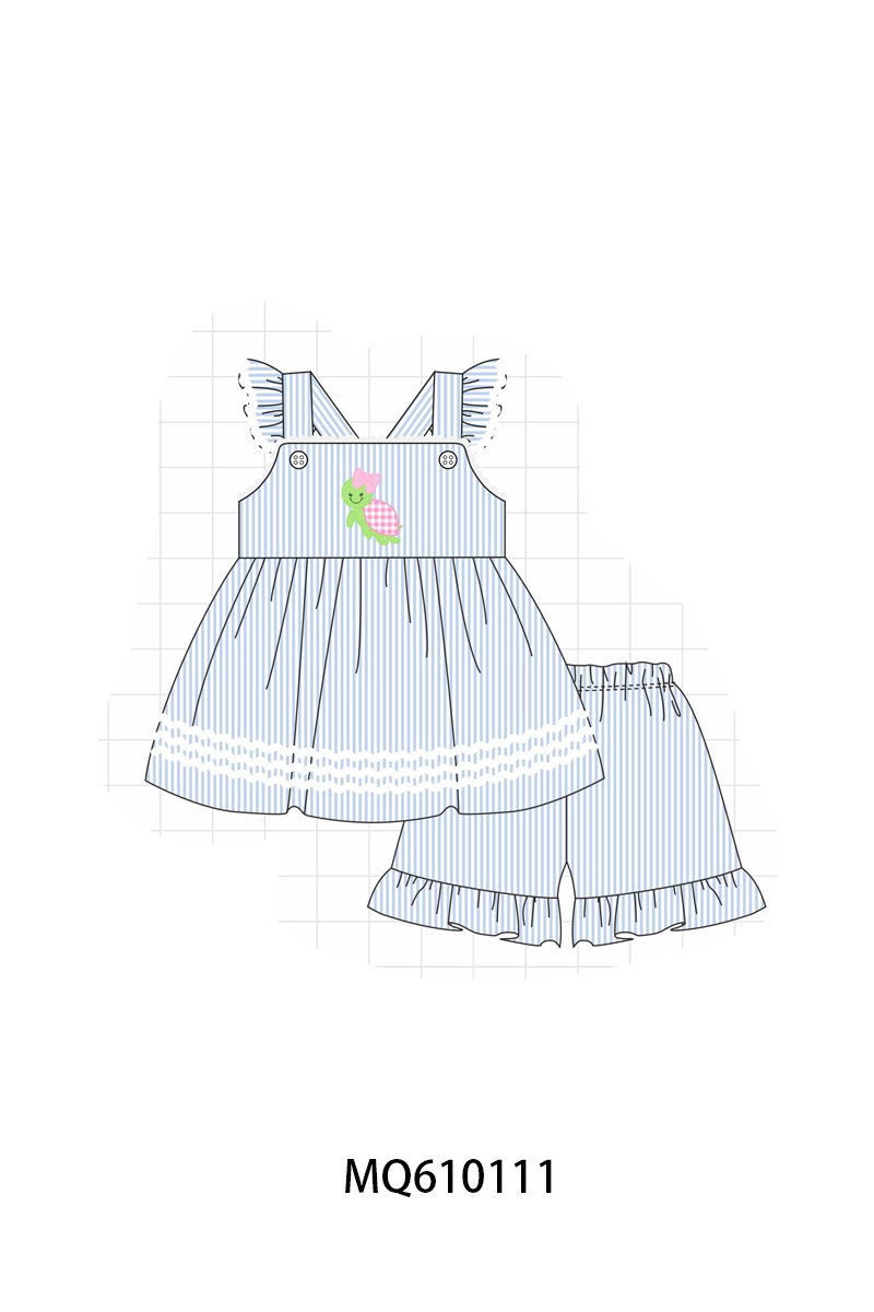 Blue stripe turtle applique collection - ETA: May (Closes 11/01)