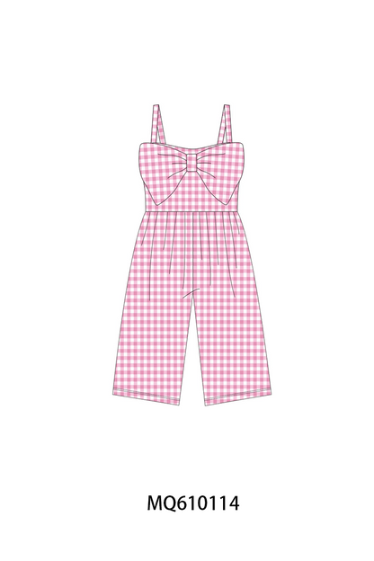 Muticolored gingham bow jumpsuit collection - ETA: May (Closes 11/01)