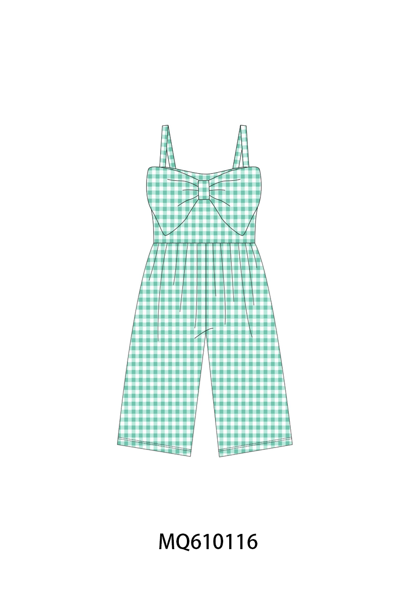 Muticolored gingham bow jumpsuit collection - ETA: May (Closes 11/01)