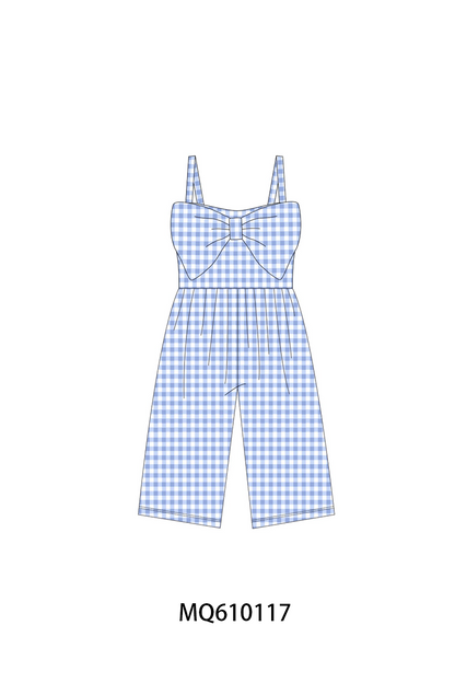 Muticolored gingham bow jumpsuit collection - ETA: May (Closes 11/01)