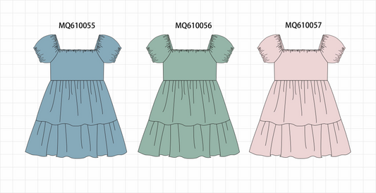 Multicolored tiered puff dress - ETA: May (Closes 11/01)
