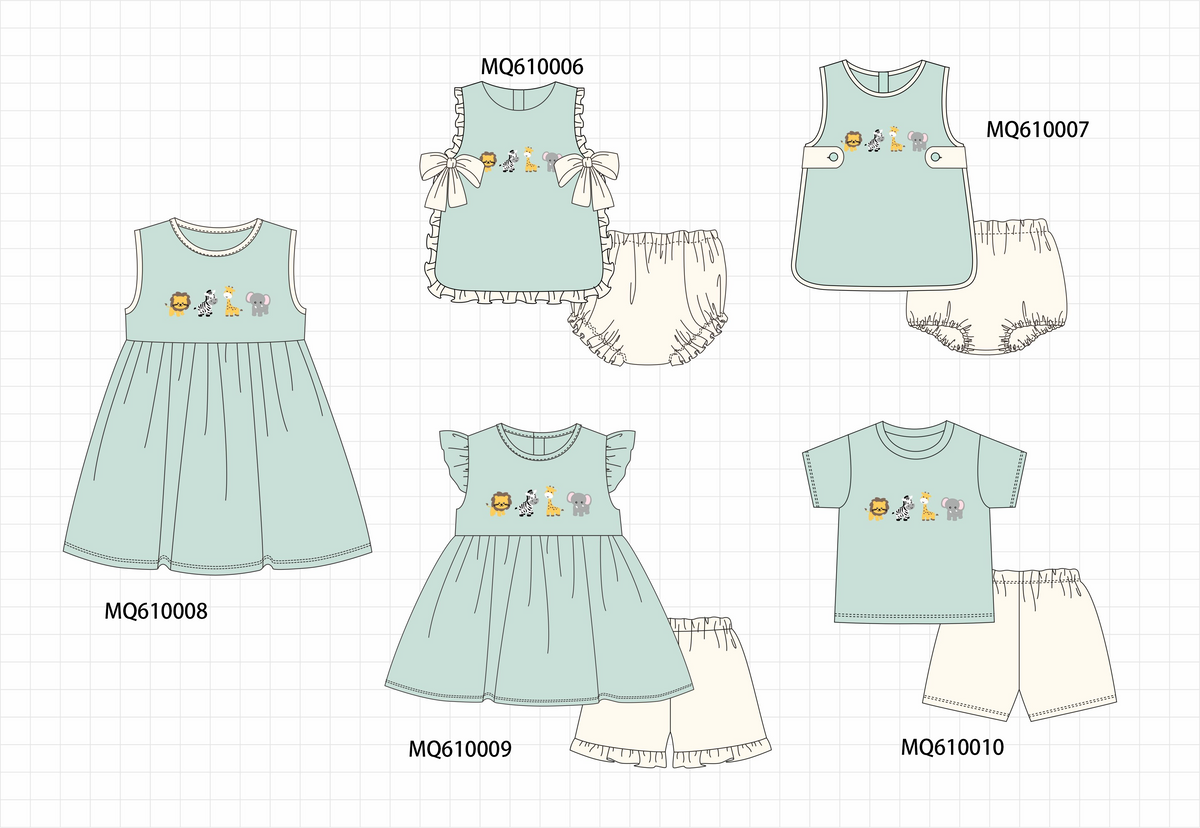 Sage zoo animal embroidery collection - ETA: May (Closes 11/01)