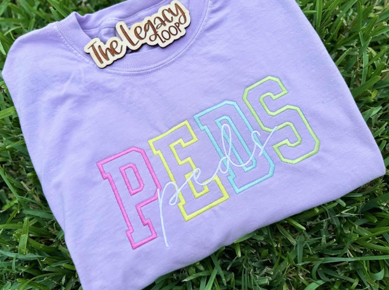 Custom Pastel Department Shirt (PEDS, ER, NICU, L&D, etc.)